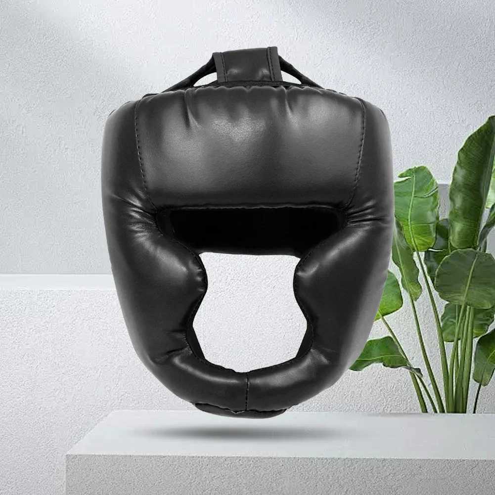 FullCovered Thickened Boxing Helmet Karate Muay Thai Training Head Protector Training Sparring Safety Head Guard for Adult Kids Y251023