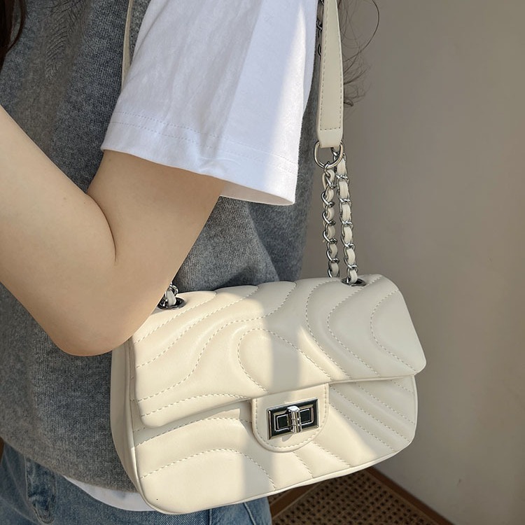 Luxury Brand Designer Bag 2024 Summer Quilted Chain Women's Bag High-End Fashion Versatile Women's Bag Single Shoulder Crossbody Small Squar