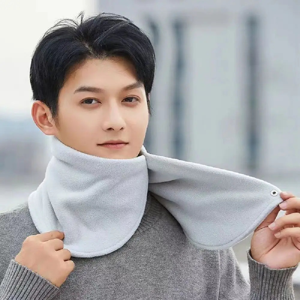 Solid Color Fleece Neck Scarf Multifunctional Thickened Plush Neck Protector Neckerchief Neck Collar Plush Neck Cover Autumn 251020