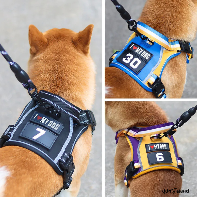 - Adjustable No Pull Dog Harness With A Handle, Reflective Soft Padded Pet Vest For Dogs, Extra Large Size Ddmyfriend
