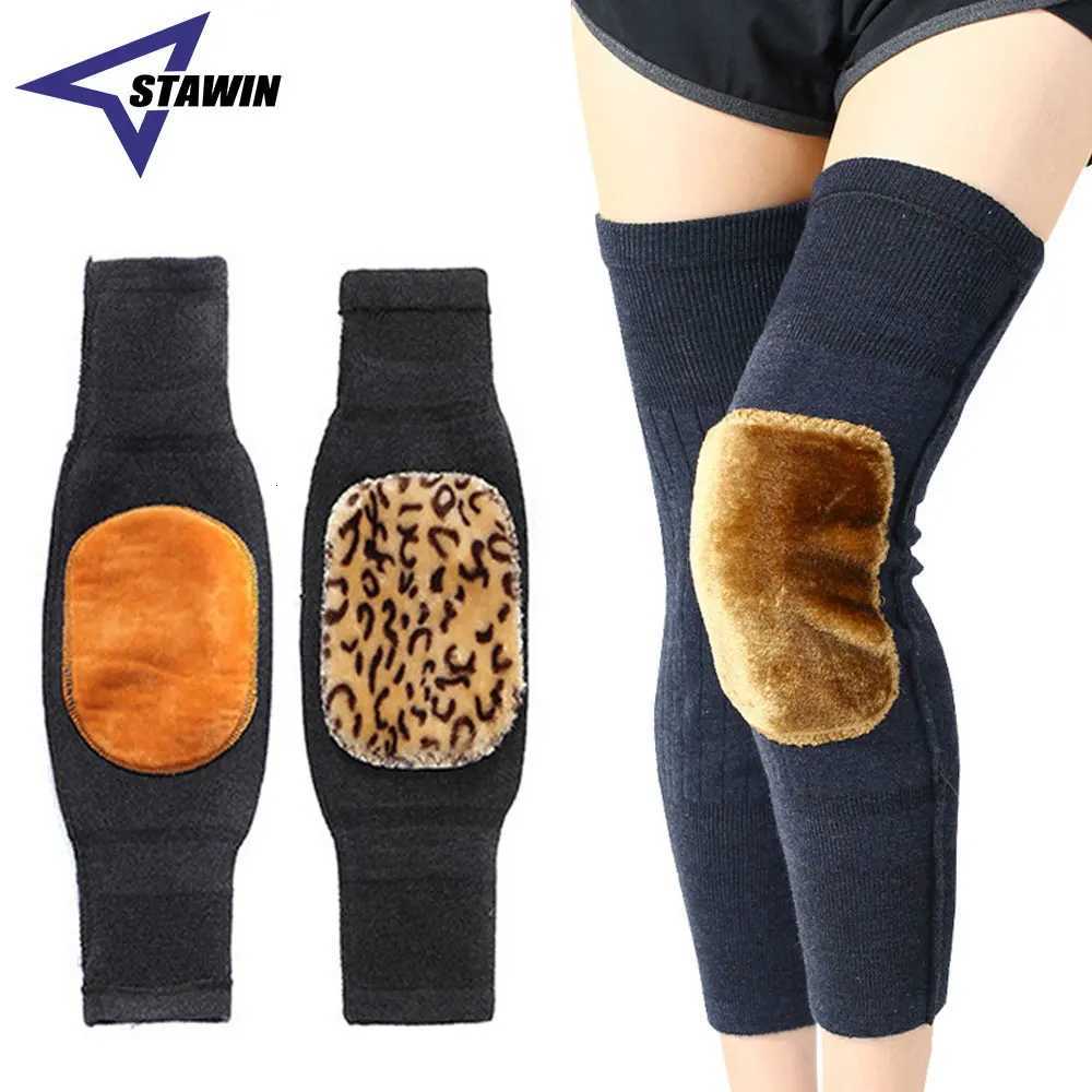 1 Pair Cashmere Winter Knee Brace Thermal Leg Knee Warmer Sleeve Unisex Wool KneePad Support for Joint Pain Tendonitis ArthritisW251024