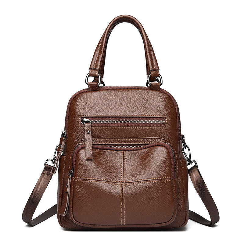 Star Genuine Leather Backpack New Women S Korean Version Multifunctional Single Shoulder Cowhide Travel Trendy Bag High Quality