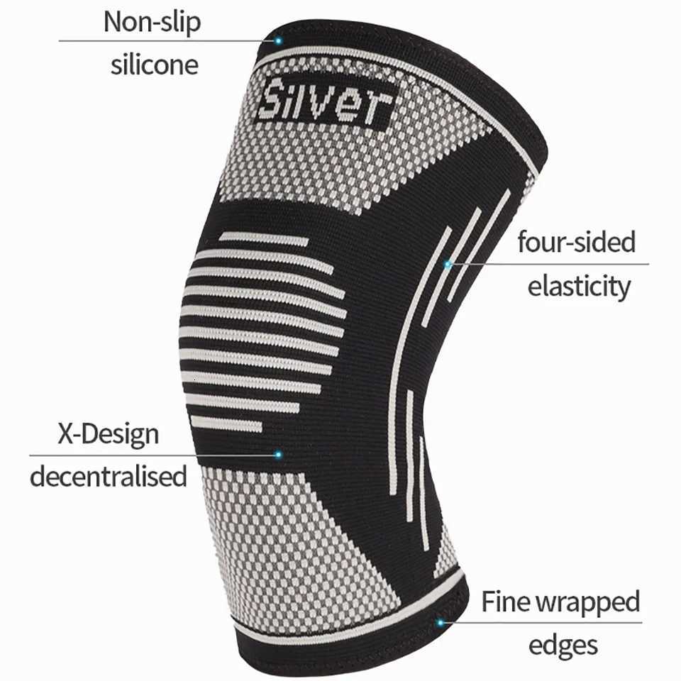Silver Ion Knee Brace Arthritis PainKnee Sleeve Knee Pain Compression Sleeve Sports Workout Knee Pain Relief Men Women UnisexW251024
