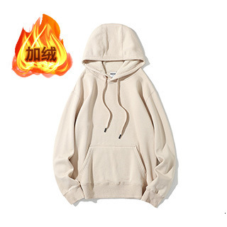 360g Winter Fleece-lined Thickened Unisex Regular Shoulder Designer Hoodie Jacket Tracksuit Men Polo Veste Coat Hoodie Men's Sweatshirt Warm Soli