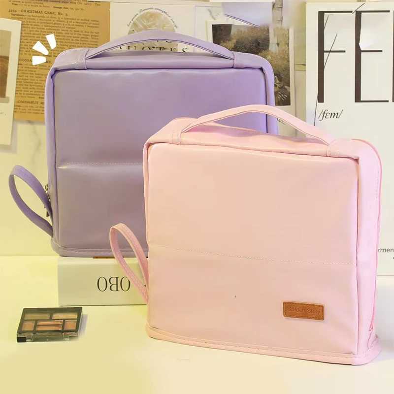 Extra Large Capacity Cosmetic Bag MultiCompartment MultiLayer Pen Bag High Aesthetic Solid Color Storage Bag CosmeticsT251024