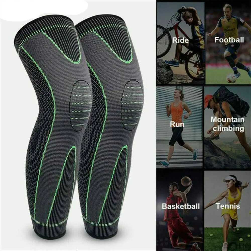 Knee Support Brace Compression Long Full Legs Sleeve Arthritis Running Gym Sport Knee PadsW251024