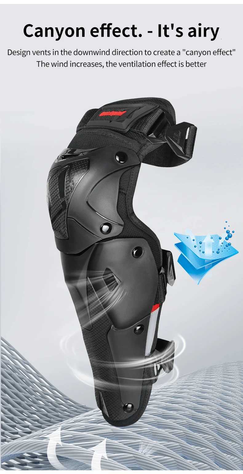 Motorcycle Knee Pad Elbow Protective Combo Knee Protector Equipment Gear Four Seasons Outdoor Sport Motocross Knee Pad VentilateW251024