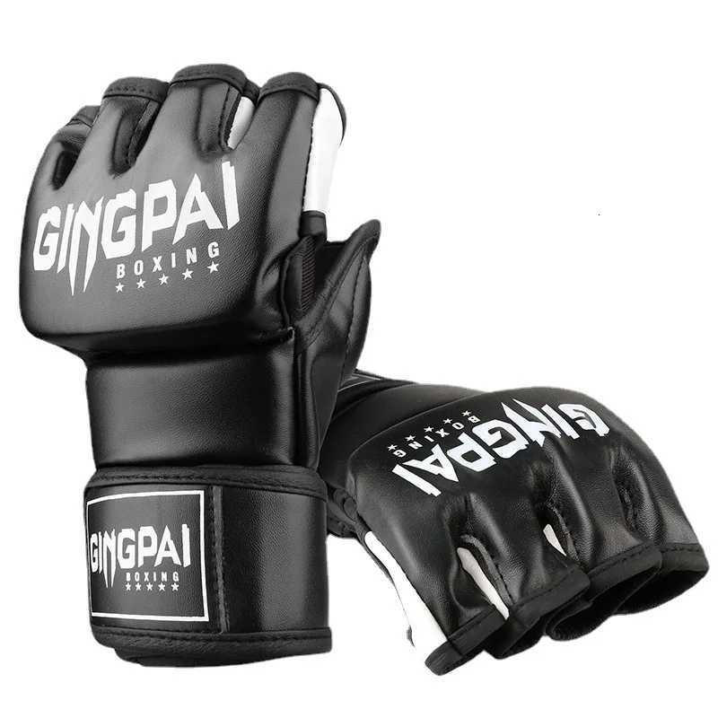 Half Finger Boxing GlovesAdult Unisex Boxing Gloves Five Finger Breathable Practical Mma Training GlovesSanda Fighting Gloves Y251023