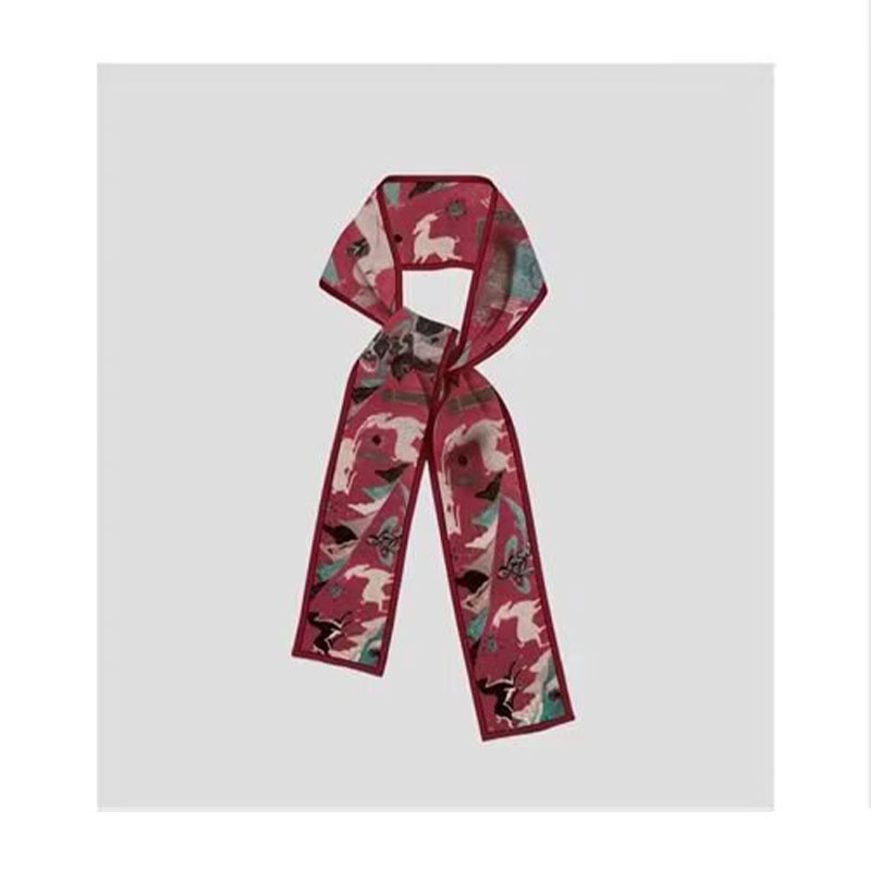 4. 8*120cm Dunhuang Themed Silk Scarf Ribbon Main Picture Decoration Craft Supplies For Party