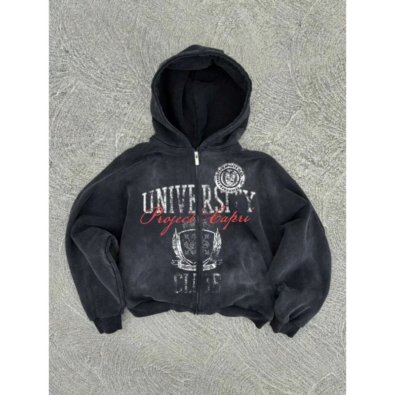 Men's Hoodies Hip Hop Women Gothic Punk Streetwear Grunge Harajuku Top Sweatshirt Goth Oversized Hoodie Clothes printing