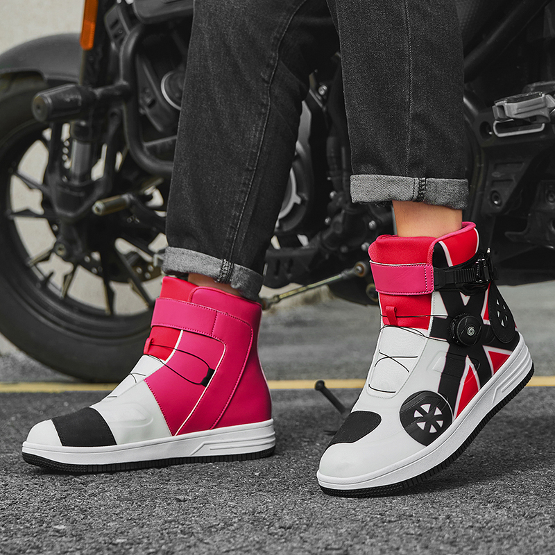 Motorcycle Riding Shoes Unisex Four Seasons Offroad Short Boots for Racing & Travel Non-Slip Wear-Resistant Essential Motorcycle Equipment