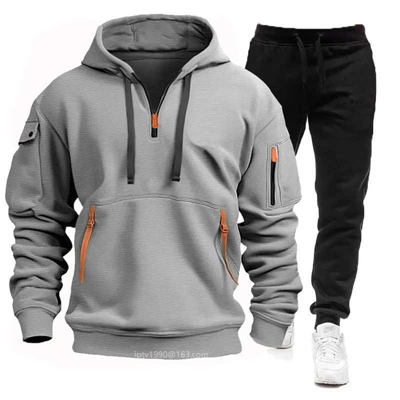 Autumn Winter Trending Tracksuits Men Zipper Hoodie Pant 2 Piece Set Sports Wear Jogging Suits Women sports suitT251024