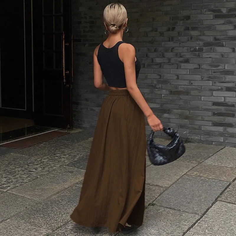 Autumn Women Solid Slim Fishtail Skirt Spring In Elegant Fashion High Waist Fold Skirts Lady Causal Street Short Dress Sexy 251017