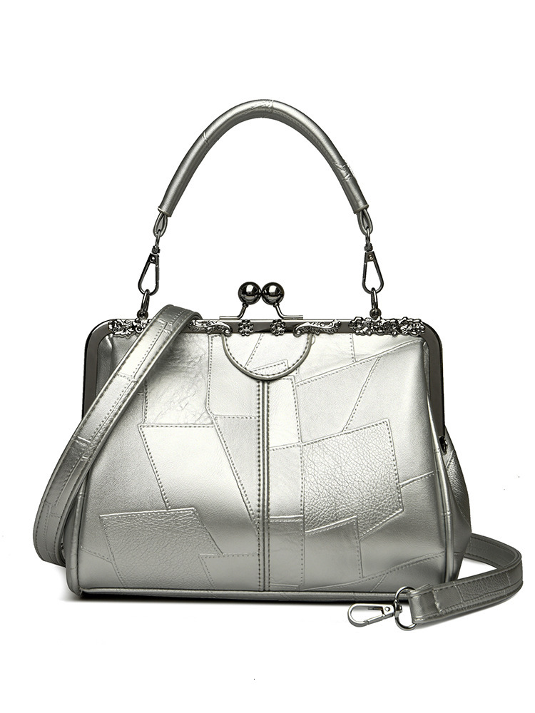Autumn and winter new women's crossbody bag luxury handbag fresh style designer bag fashionable trend splicing leather women's shoulder bag