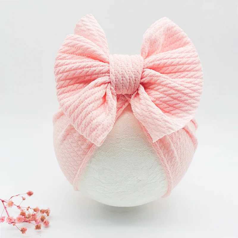 Autumn Winter Baby Turban Cap Bowknot Newborn Indian Hat 02Year Boy Girl Head Protection Headwrap Kids Beanie Hair AccessoriesL251024