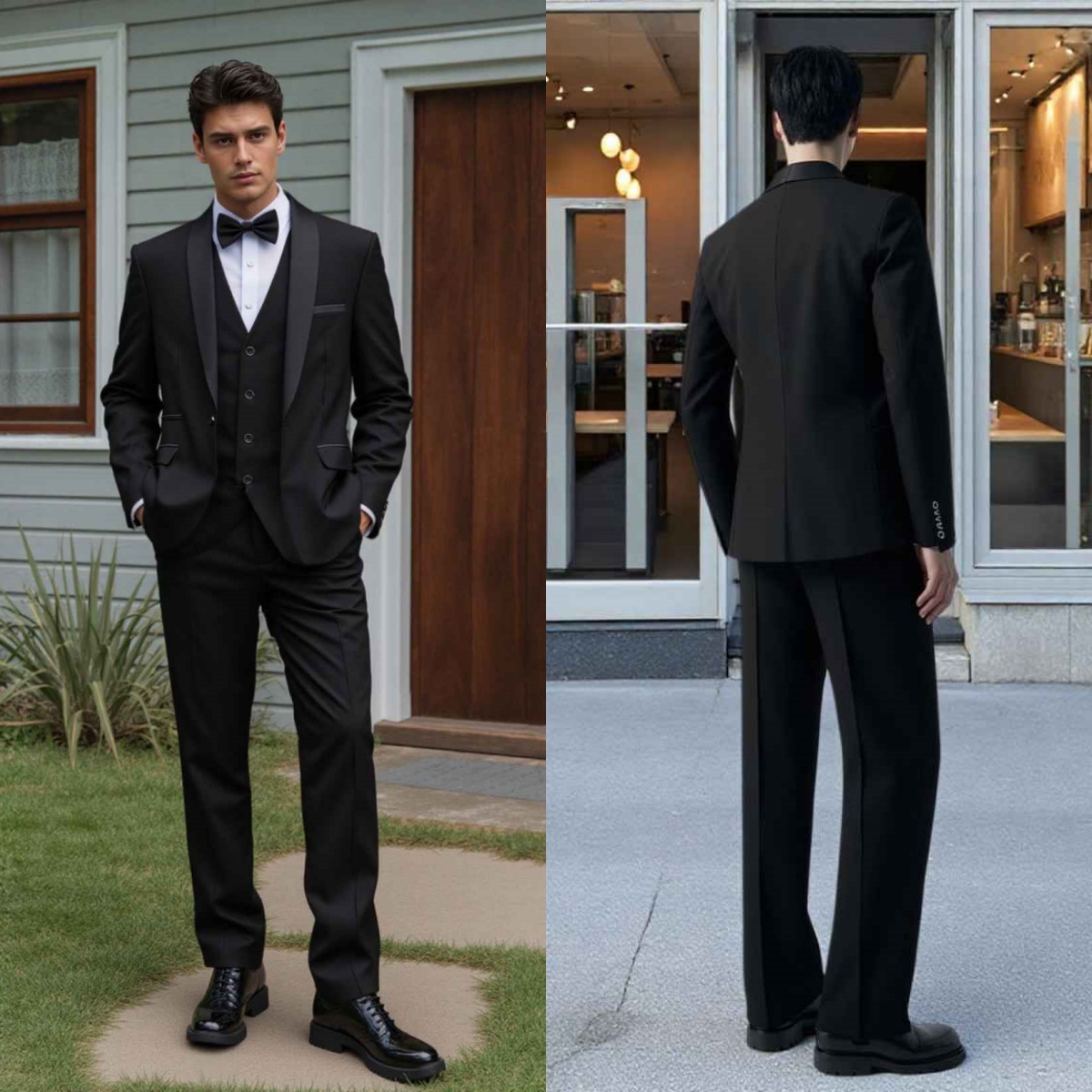 Formal Man Tuxedos 3 Pcs Jacket Vest Pants Business Men Suit Handsome Shawl Lapel One Button Wedding Groom Coat Customized
