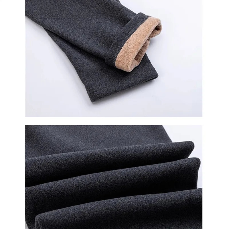 Gray Mens Padded Warm Pants Winter Thermal Underwear Bottoms Blue Khaki Black Available Asian Size XL6XL 251018