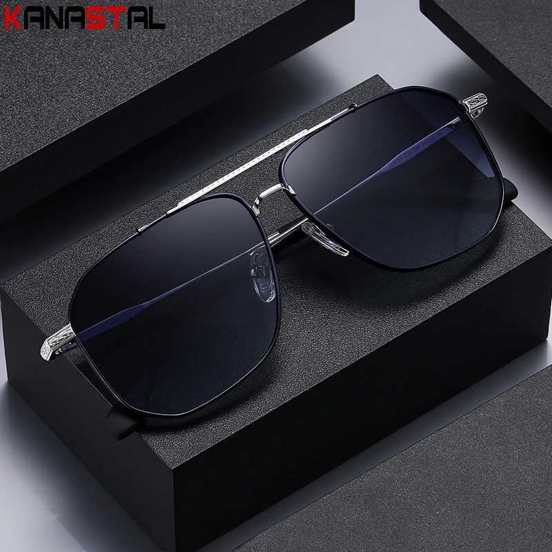 Men Polarized Sunglasses Women Fashion UV400 Sun Glasses Metal Eyeglasses Frame Driving Stadium Party Anti Glare Shade EyewearT251024