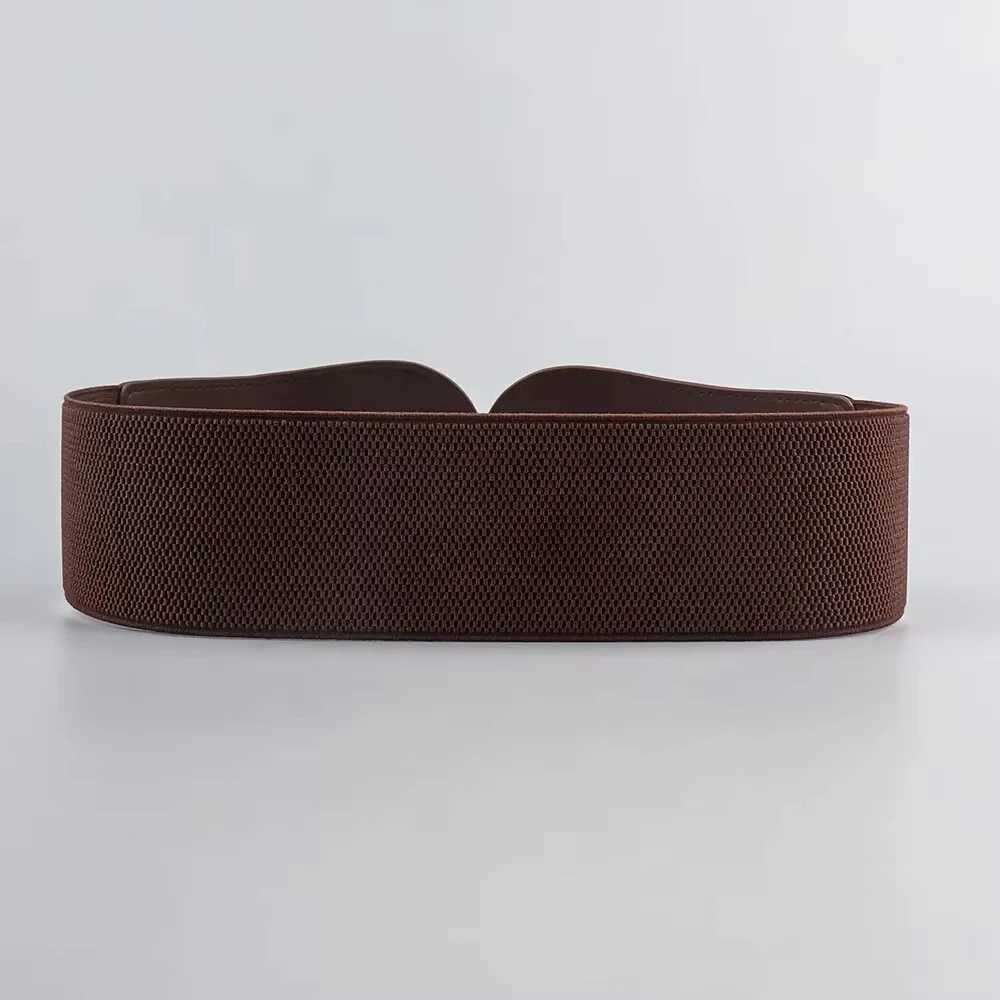 1pc Broad Red Elastic Corset Belt For Women White Elastic Waist Belts For Women Plus Size Dress Belt Easy Black Pretina W251024