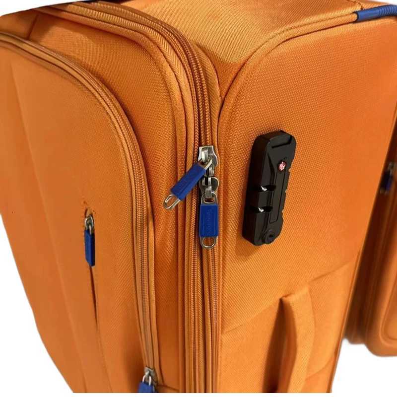 UltraLightweight Oxford Fabric Trolley Luggage Suitcase 202428 Inch 360 Spinner Wheels Travel Carryon Checkin SuitcasesW251024