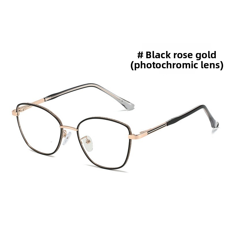New Fashion Color-Changing Optical for Men, Precision Crafted Large Metal Internet Celebrity Frame, Blue Light Blocking Glasses Frame