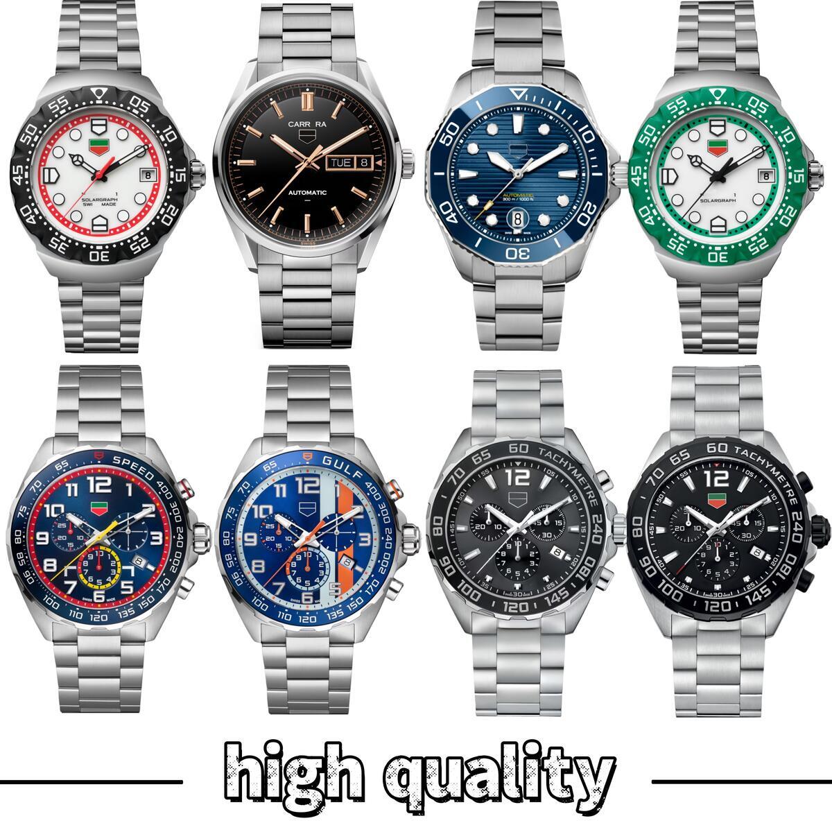 TAGly Heuerers Watch AAA Designer High Quality TAGly Hueuer Watch F1 Luxury Superclone Aquaracers Watch Chronograph Mens Watch Man Quartz/automatic Watch Box 29b