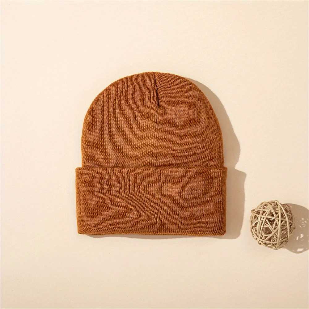 4pcs Baby Hat Knit Cuffed Beanie for Boys and Girls Winter Warm Knitted Beanie Hats for Skiing OutdoorL251024