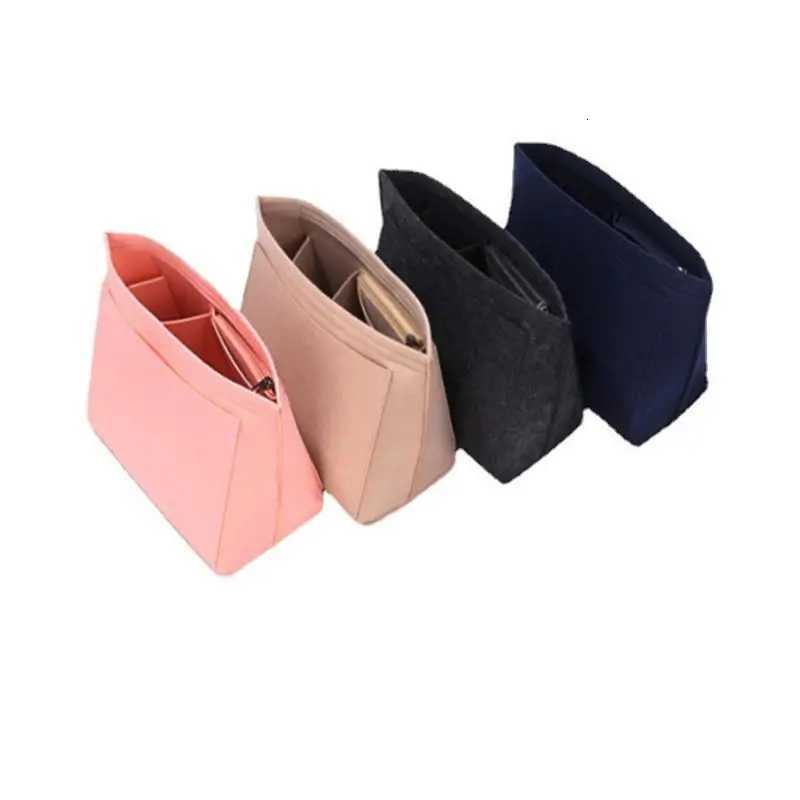 SML Solid Color Felt Inner Bag Makeup Storage Bag Womens Multifunctional Storage And Tidying Toiletry BagsT251024