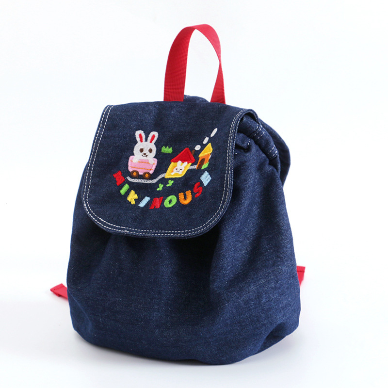 New Designer Fashion Backpack Japanese Cartoon Cute Rabbit Letter Embroidered Girl Backpack