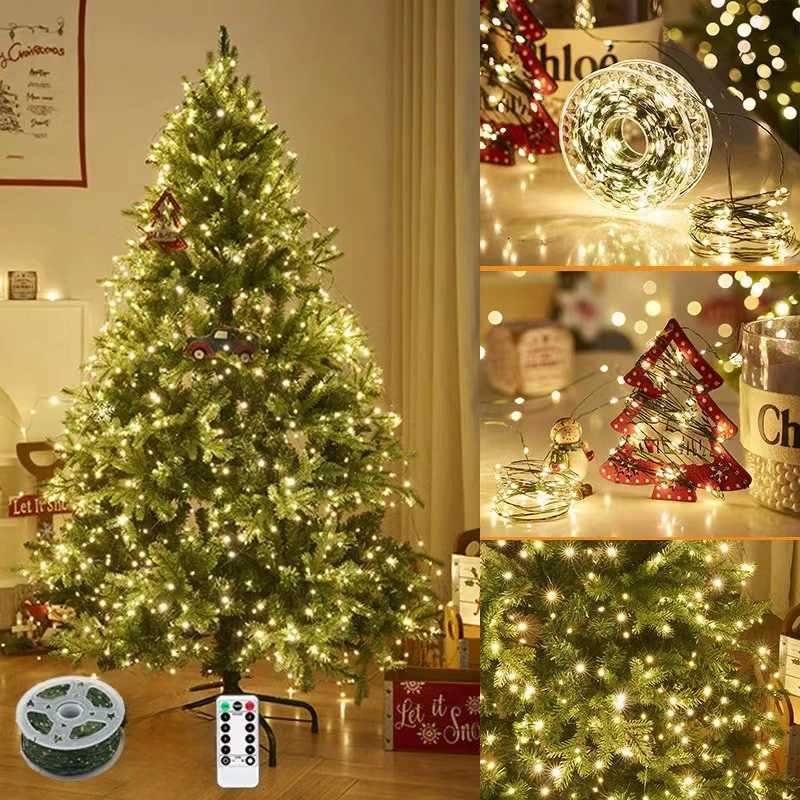 10M100LED String Lights Green Wire Fairy Lights Warm White Garland for Outdoor Home Christmas Wedding Party Garden Decoration C251024