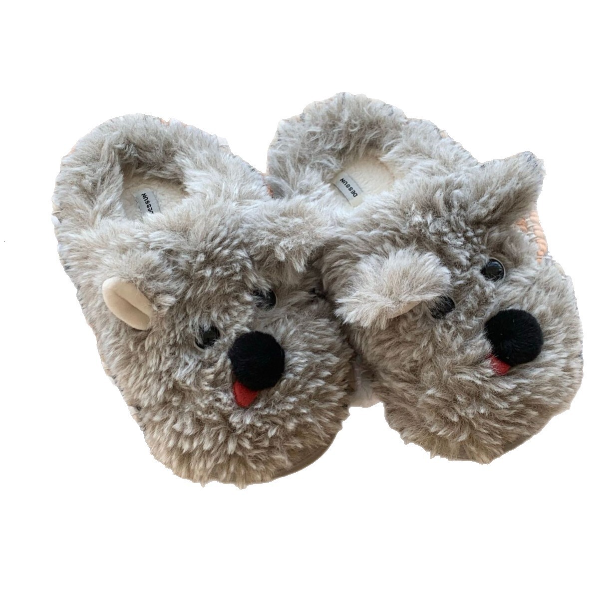Luminous shoes, thick fur slippers for autumn and winter, fashionable and trendy shoes for winter, can be worn, warm slippers, casual children's 