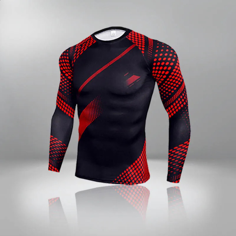 Quick Dry Fitness Mens Thermal Underwear For Men Thermo Clothes Winter Compression Quick Dry Long Sleeve Tshirt Sports Shirt 251018