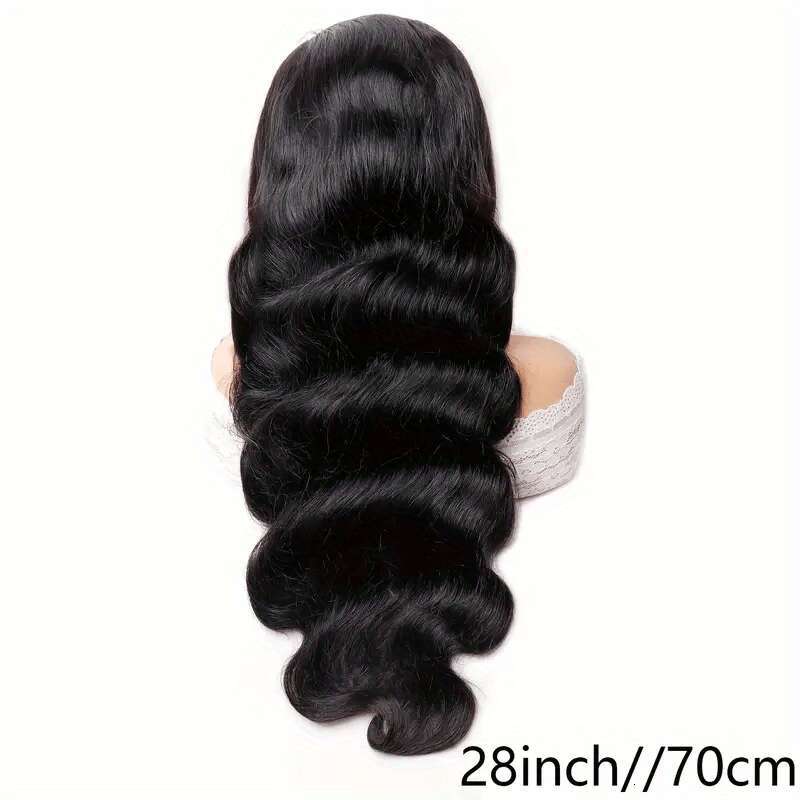 Body Wave 13x4 Human Wigs Pre Plucked With Baby Hair 13*4 Lace Front For Women 200% Density Natural Color