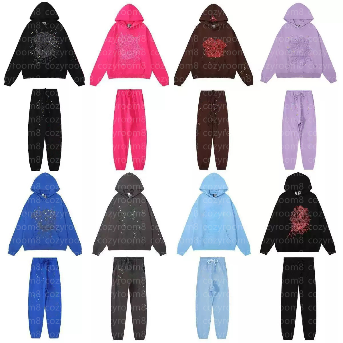 Spider Designer Hoodie Men And Women Hoodies Spidery Hoodies Sweatshirts hip-hop Women's Foam Printed Pants Bubble Printed Hoodies US Size S-XL