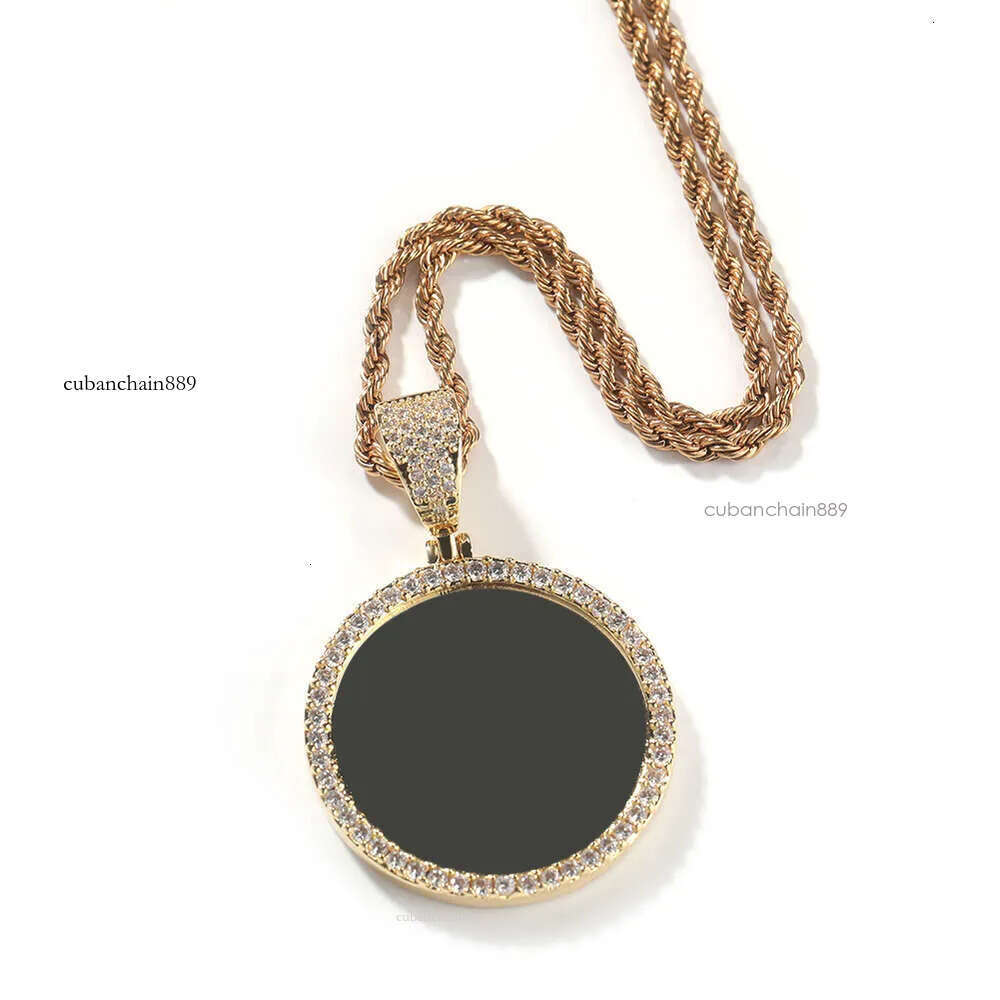 Hip Hop personality pendant DIY cpreative photo cuban chain dia necklace jewelry moissanite sterling sier