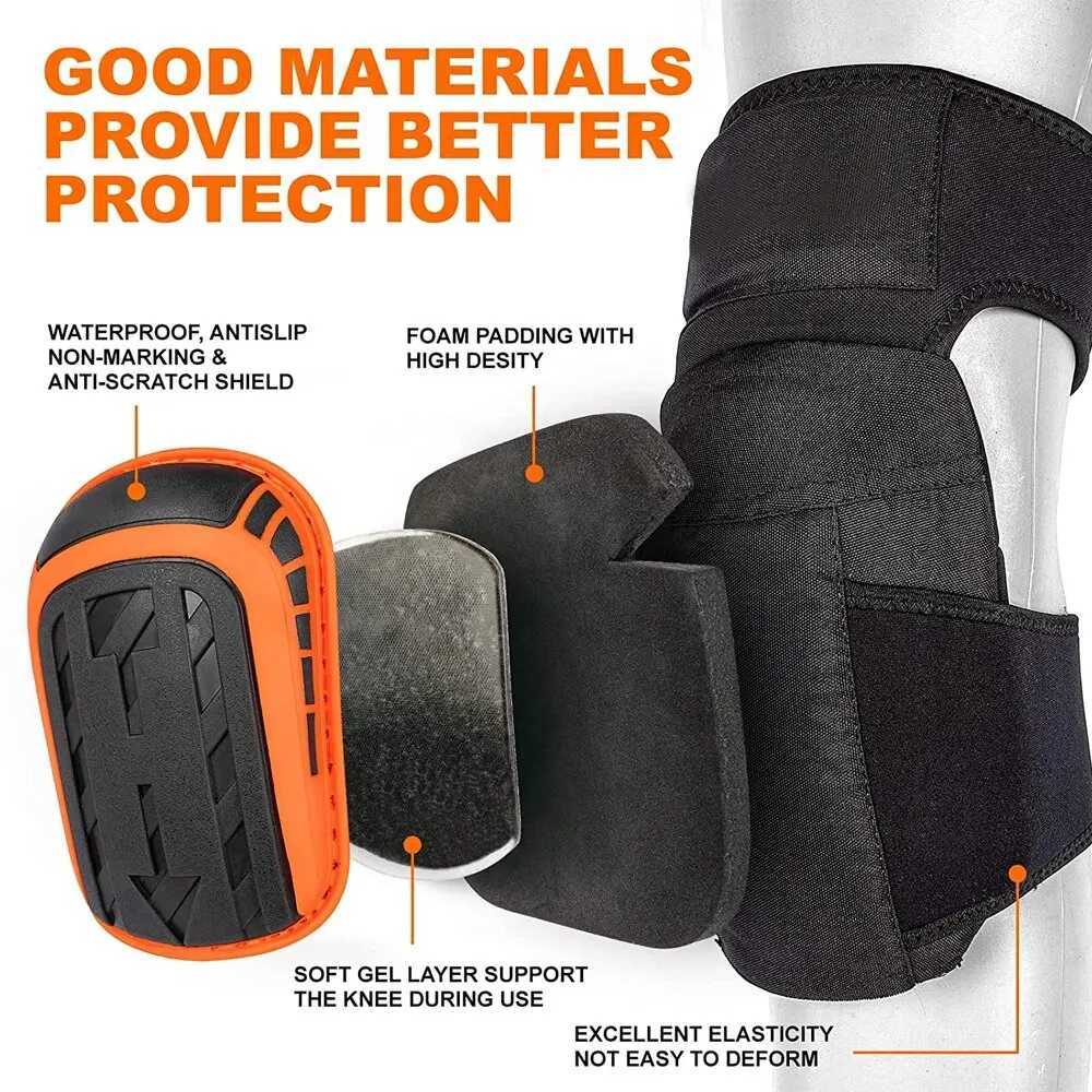 Professional Heavy Duty EVA Foam Padding Knee Pads with Comfortable Gel Cushion and Adjustable Straps for Working GardningW251024