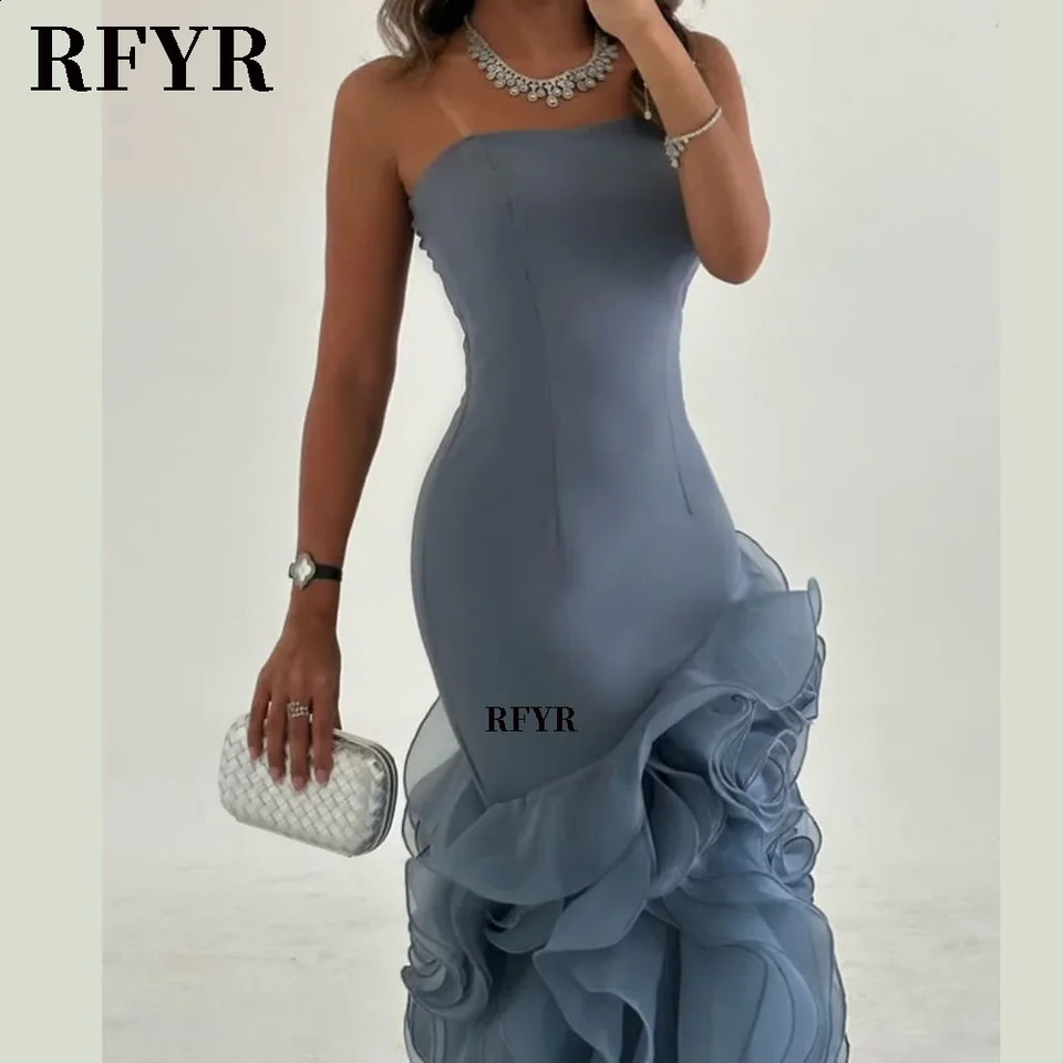 RFYR Asymmetrical Prom Gown Tiered Layers Party Dress for Women Mermaid Evening Dresses Formal Occasion Dresses Customized 251023