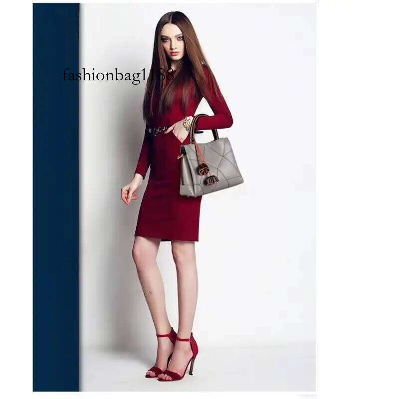 Premium Leather Women's Crossbody Handbag - Designer Patchwork Bag for Mature Moms