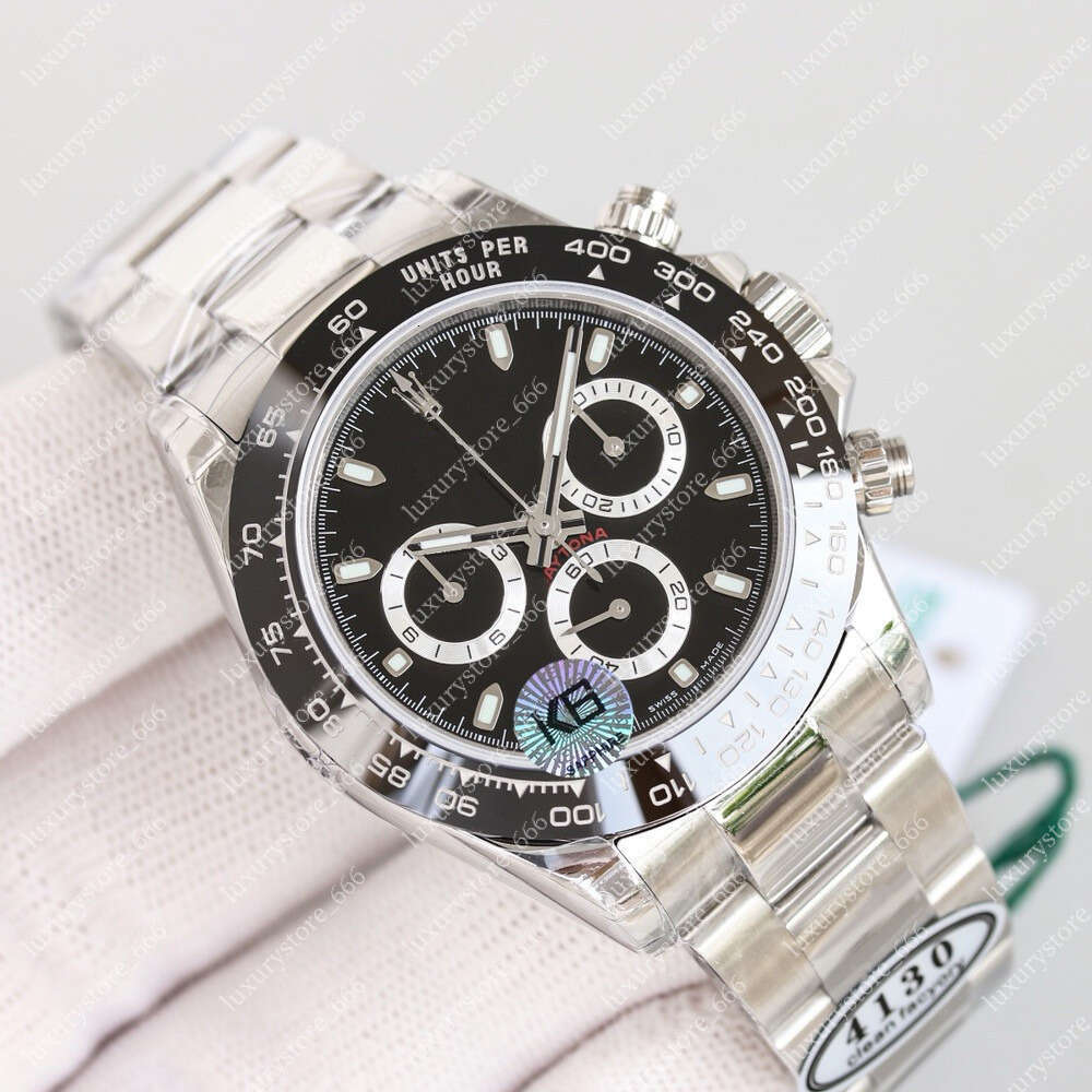 AAAAA 5A Quality Day Tona M116500LN-0001 Clean Factory Superclone Watches 40mm Men Automatic Mechanical Chronograph 4130 Sapphire Glass With Green Box
