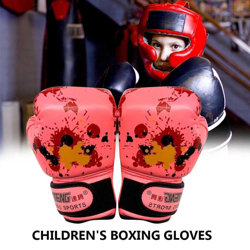 1 Pair Fight MMA Sanda Gloves Workout Exercise Training PU Leather Sponge Martial Arts Boxing Gloves Sports Protection Equipment Y251023