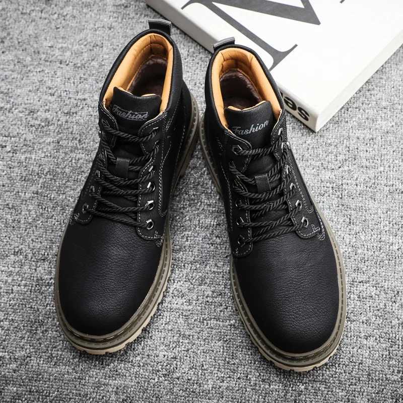 Men Super Warm Snow Boots Winter Mens Ankle Boots Waterproof Short Outdoor Sneakers Autumn Mens Motorcycle zapatillas male W251024