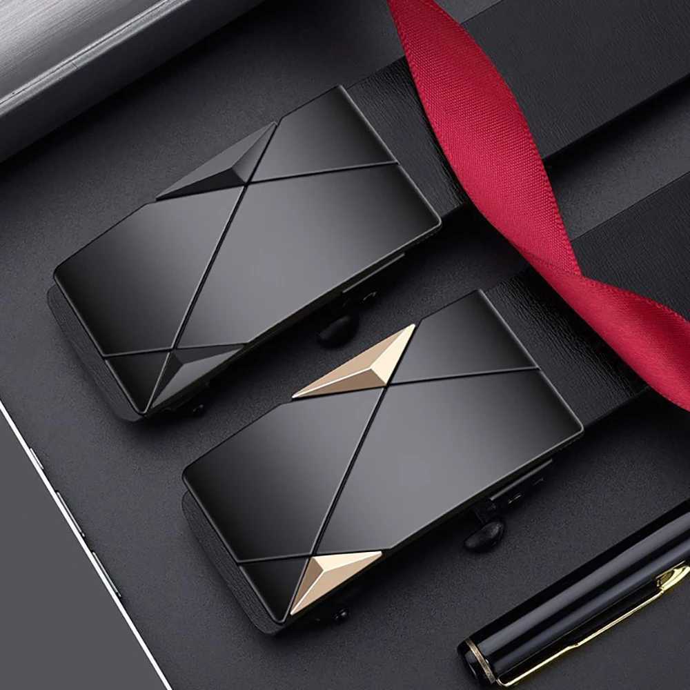 New Mens Automatic Buckle PU Belt Fashion Matching Mens Business Casual Belt Trendy Waist Accessories Wholesale W251024