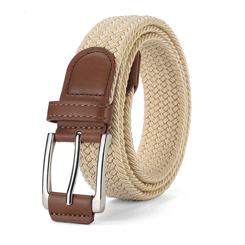 Fashion Retro Mens Pin Buckle Elastic Belt Simple Versatile Sports Belt Trendy Mens Clothing Accessories Wholesale W251024