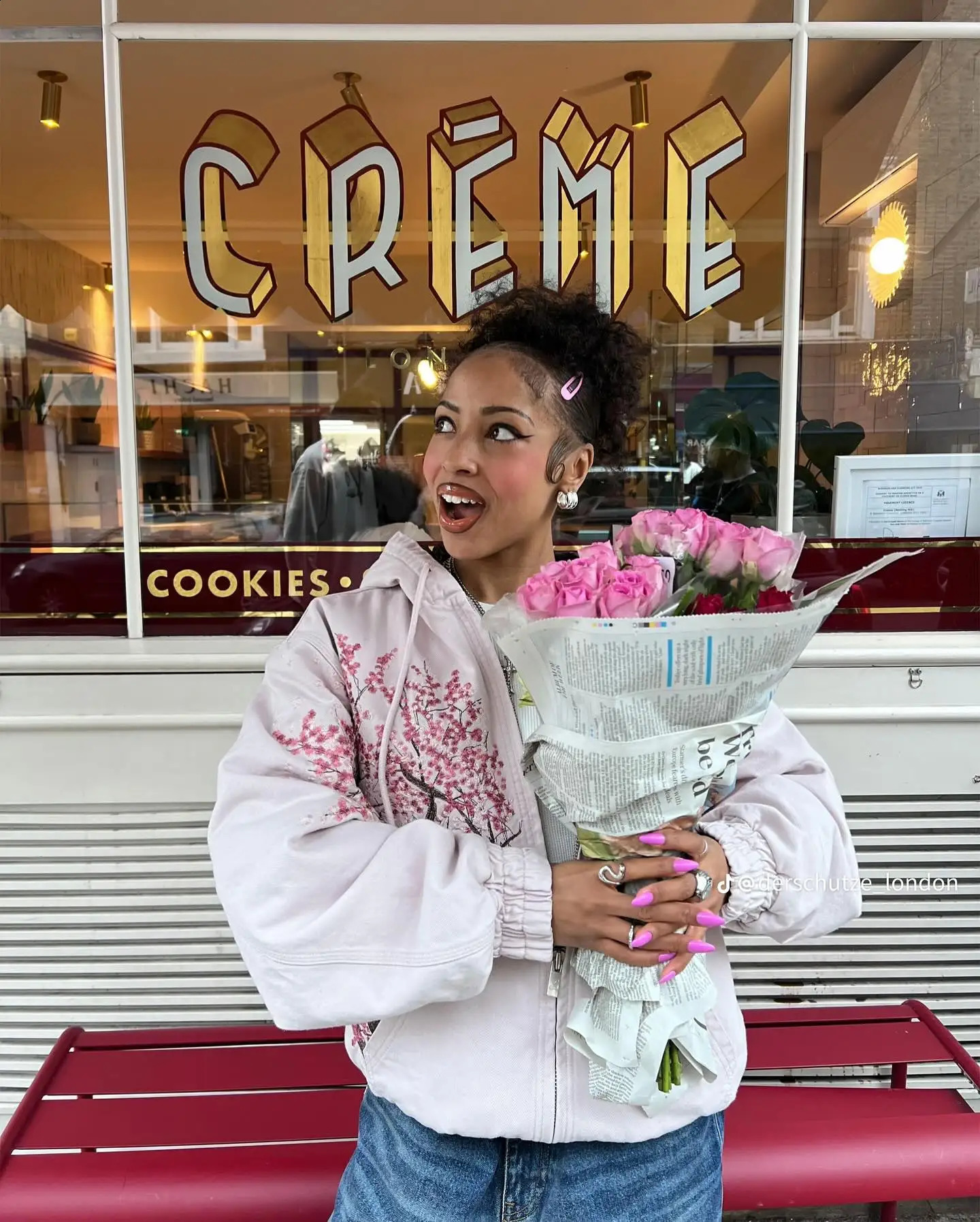 Y2K Harajuku Plum Tree Embroidered Oversized Pink Zipper Hoodies For Men and Women Gothic Fashion Retro Street Sweatshirts 251018