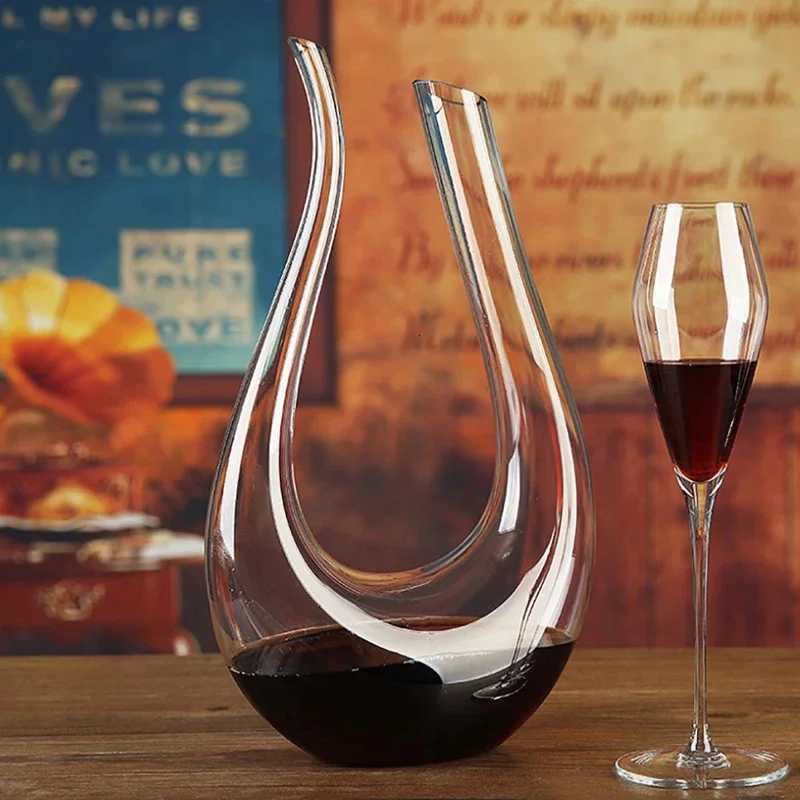 1500ML Big Decanter Handmade Crystal Red Wine Brandy Champagne es Decanter Bottle Jug Pourer Aerator For Family Bar Y251024