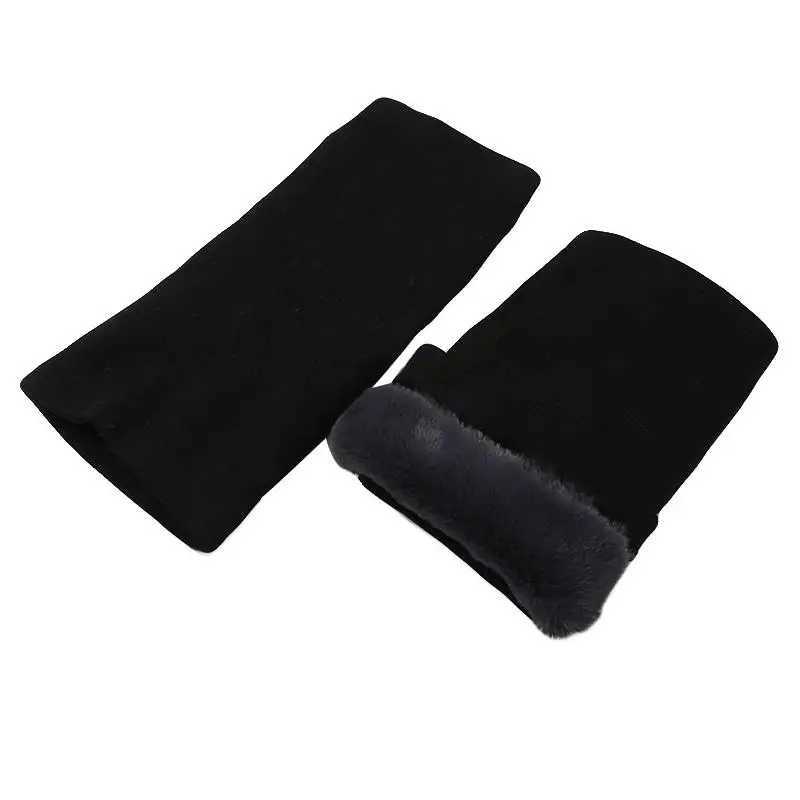 Winter Plush Knee Pad Thermal Knee Braces For Seniors Women Men Elastic Knee Pads Leg Sleeves For Skiing Cycling Camping RunningW251024