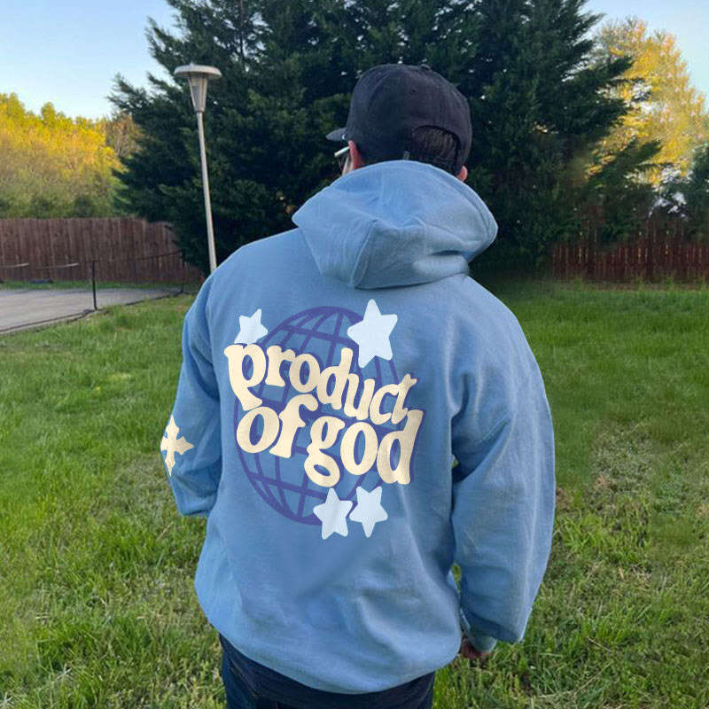 2025 Men's Fleece-Lined Sweatshirt with Letter Print, Kangaroo Pocket, Drawstring, and Printed Hoodie