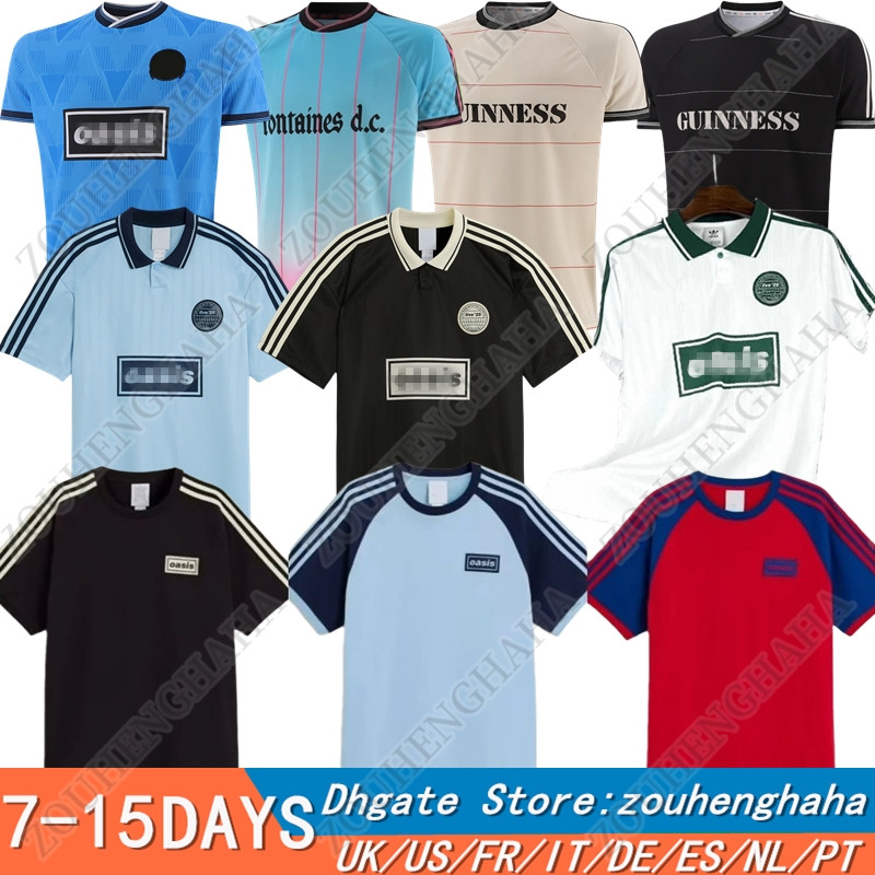 2025 Oasis Tour Jacquard Football Jersey Shirts Kit 25 26 Fontaines Dc Home Away Third Bohemians BLACK GUINNESS Soccer Jerseys 135th Anniversary Oasiss Live