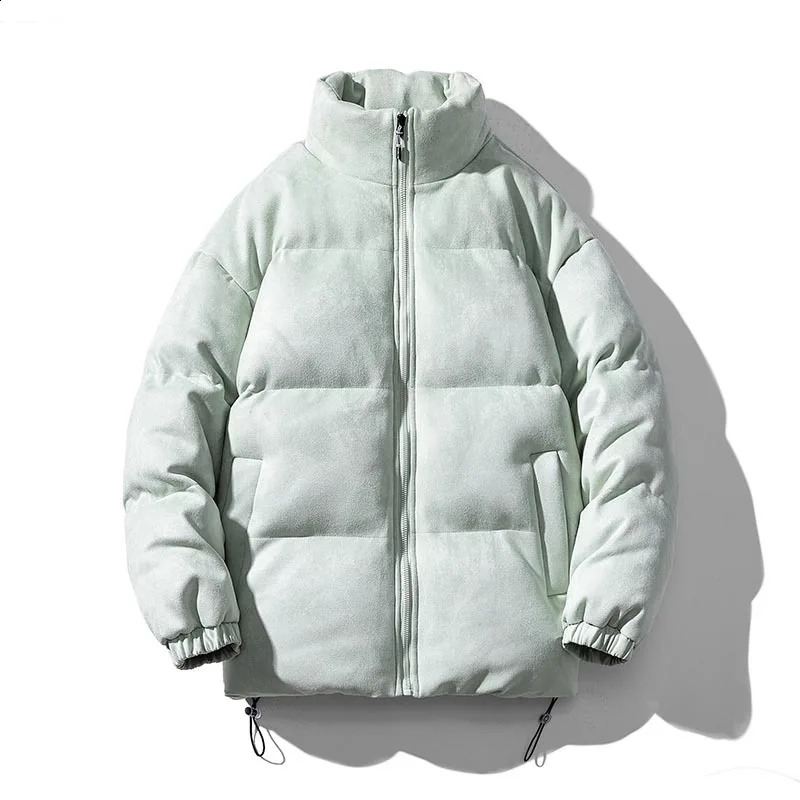 est Mens Suede Jacket Winter Fashion Casual Puffer Coat Streetwear Parka Thick Warm Outdoor Sport Coat Jackets for Men 251020