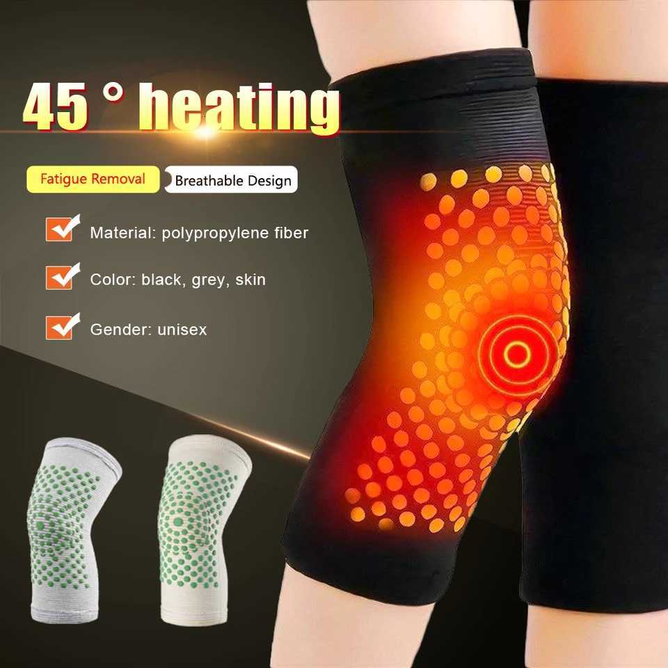 1Pair Winter Self Heating Knee Pad Knee Brace For Arthritis Joint Pain Relief Injury Recovery Knee Support Protection Leg WarmerW251024